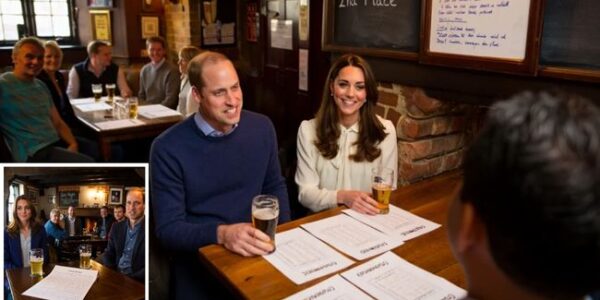 Not your average pub quiz night… In a tiny English village, locals rubbed their eyes when two “mysterious” newcomers joined their weekly quiz — and were later revealed as Prince William and Princess Kate. Using the hilarious team name “Crown & Out,” they scored big on Harry Potter trivia, with Kate dazzling in literature and William… well, fumbling through the pop music round