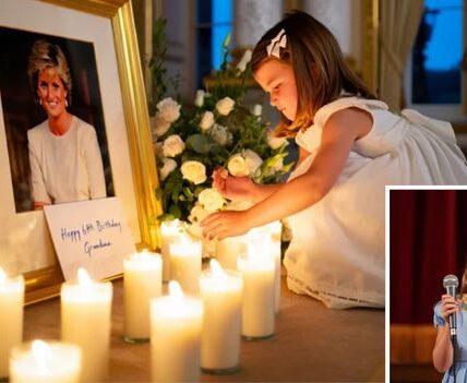 A WHISPER FOR DIANA — PRINCESS CHARLOTTE’S MOMENT THAT MELTED A NATION! It happened in the quiet — no fanfare, no stage, no script. Little Princess Charlotte looked up, her voice barely louder than a breath, and whispered… “Happy birthday, Grandma.”  There was no performance, no audience to impress