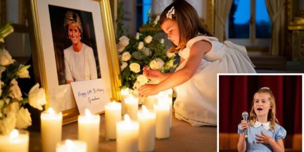 A WHISPER FOR DIANA — PRINCESS CHARLOTTE’S MOMENT THAT MELTED A NATION! It happened in the quiet — no fanfare, no stage, no script. Little Princess Charlotte looked up, her voice barely louder than a breath, and whispered… “Happy birthday, Grandma.”  There was no performance, no audience to impress