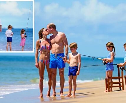 Royal Shock: Kate & William Sizzle in Beach PDA While the Kids Go Fishing – Fans Say It’s Their Cutest Moment Ever!   YES, THIS ACTUALLY HAPPENED!