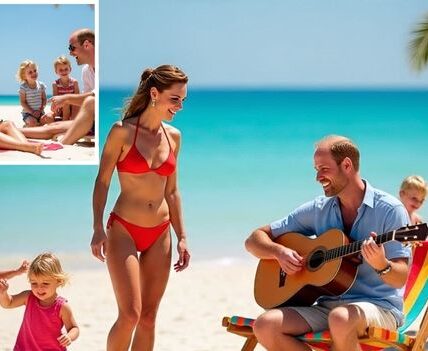 Royal Heatwave! Princess Kate Turns Heads in Sexy Bikini as Prince William Sings With the Kids on Tropical Getaway!   Who says royalty can’t have fun in the sun?