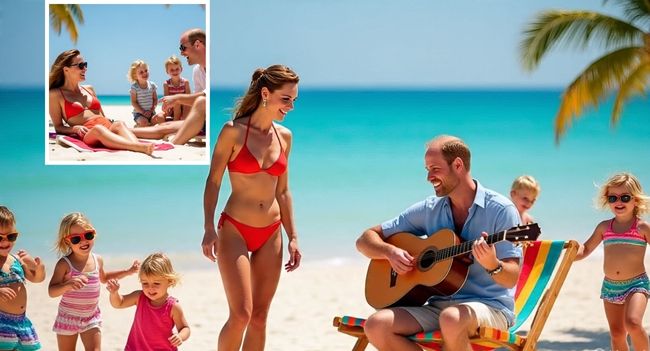 Royal Heatwave! Princess Kate Turns Heads in Sexy Bikini as Prince William Sings With the Kids on Tropical Getaway!   Who says royalty can’t have fun in the sun?