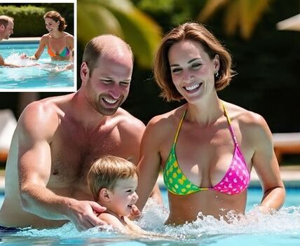 “From Palace to Poolside: Princess Kate’s Stunning Bikini Look and Bold New Haircut Has Royal Fans Talking!”  Who says royalty can’t have fun in the sun? Princess Kate has just redefined royal style and motherhood goals in one sunny afternoon!