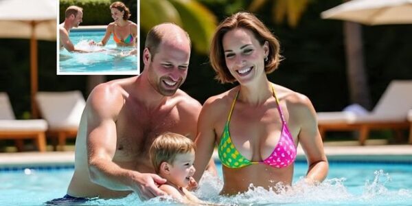 “From Palace to Poolside: Princess Kate’s Stunning Bikini Look and Bold New Haircut Has Royal Fans Talking!”  Who says royalty can’t have fun in the sun? Princess Kate has just redefined royal style and motherhood goals in one sunny afternoon!