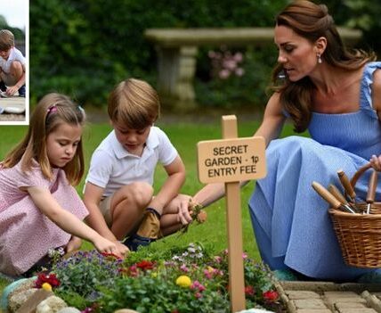 Forget Buckingham Palace — Charlotte and Louis have their own kingdom now… a secret garden! With hand-painted rocks, flower patches, and even handmade signs, the little royals have built a magical play space on palace grounds. And yes, they charge 1p admission — even making William cough up coins to get in. Kate says their fun has sparked a global trend, with parents sharing photos of kids building mini “palace gardens” in backyards everywhere
