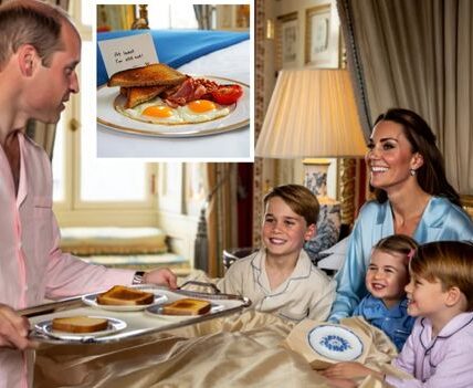 The Kitchen Surprise That Melted Hearts! Even future kings can flop in the kitchen! According to palace insiders, Prince William tried to surprise Kate with breakfast in bed… but things didn’t go quite to plan. The eggs were wobbly, the tea lukewarm, and the toast? Burnt to a crisp. But instead of embarrassment, William turned it into comedy gold. When Kate teased him, he reportedly grinned and said: “At least I’m still hot!” The children collapsed in giggles, and Kate declared it was the “sweetest burnt breakfast she’s ever had”