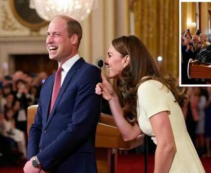 When Duty Meets Playfulness! It should have been just another royal speech. But when the mic squealed and Catherine leaned in with her teasing line, William’s composure cracked wide open — laughter shaking the future King before a hall full of dignitaries. Instead of embarrassment, the moment turned viral. Catherine’s wit, William’s humanity, their easy chemistry… it was a glimpse of something deeper: a marriage strong enough to laugh through mishaps, steady enough to carry a kingdom