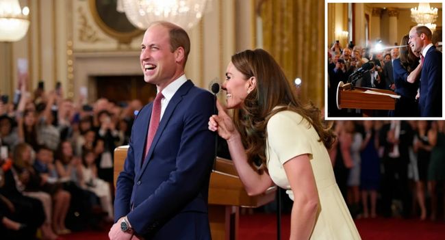 When Duty Meets Playfulness! It should have been just another royal speech. But when the mic squealed and Catherine leaned in with her teasing line, William’s composure cracked wide open — laughter shaking the future King before a hall full of dignitaries. Instead of embarrassment, the moment turned viral. Catherine’s wit, William’s humanity, their easy chemistry… it was a glimpse of something deeper: a marriage strong enough to laugh through mishaps, steady enough to carry a kingdom