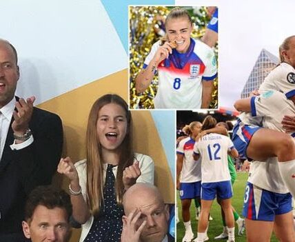 She Wore the England Jersey Proudly, Perched Between Her Parents in the VIP Box, Clapping Eagerly as the National Anthem Played — But as the Match Unfolded, It Was Princess Charlotte’s Reactions That Captivated the Nation. From Nervous Foot-Tapping to Fist Pumps and Teary Eyes, the Young Royal Lived Every Second of the Dramatic Euros Final Like a True Lioness — And When the Final Whistle Blew, One Subtle Gesture Toward Her Dad Said More Than Words Ever Could