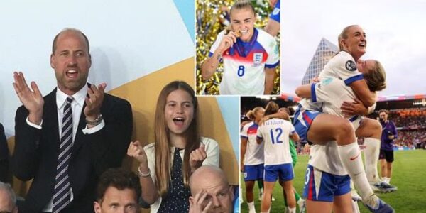She Wore the England Jersey Proudly, Perched Between Her Parents in the VIP Box, Clapping Eagerly as the National Anthem Played — But as the Match Unfolded, It Was Princess Charlotte’s Reactions That Captivated the Nation. From Nervous Foot-Tapping to Fist Pumps and Teary Eyes, the Young Royal Lived Every Second of the Dramatic Euros Final Like a True Lioness — And When the Final Whistle Blew, One Subtle Gesture Toward Her Dad Said More Than Words Ever Could