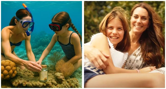 Kate Middleton slipped into the sea with Princess Charlotte, laughing like any mother on holiday — but beneath those calm waters lay a gift planned weeks in advance. A tribute, a message, a secret between mother and daughter. No royal announcement was ever made… yet when photos of what Charlotte found began to surface, the world couldn’t stop talking — or crying.