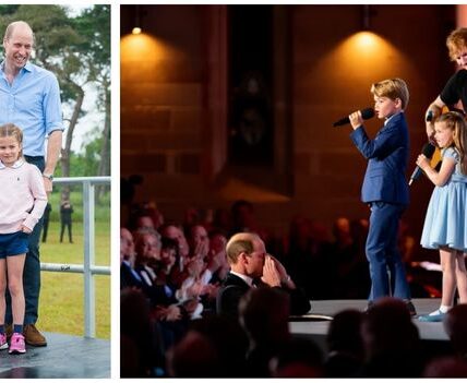 Prince George and Princess Charlotte unexpectedly stood on the royal stage to sing a duet with Ed Sheeran to congratulate Prince William on Father’s Day. A surprise gift was prepared for Prince William by his two children. When he opened the gift, what was inside made him burst into tears in front of everyone.