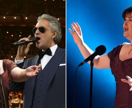 Andrea Bocelli and Susan Boyle, “When Dreams Take Flight”  Bring Japan to Its Knees in a Once-In-A-Lifetime Duet That Will Stir the Soul 🥰  It Was More Than Just a Performance; It Was a Moment in Time.  The Air Shook With Anticipation as Susan Boyle and Opera Legend Andrea Bocelli Took the Stage Together in Tokyo.  Ten Thousand Hearts Began to Beat in Sync as Soon as the First Notes Were Played, Delicate and Sacred.  A Country Was Moved to Tears by the Beautiful Harmony Created by Subo’s Soaring Vocals and Bocelli’s Immortal Voice.