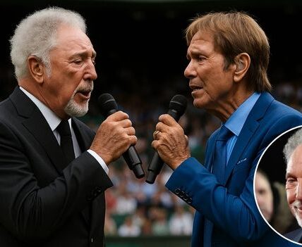 A Historic Duet Between Sir Cliff Richard and Sir Tom Jones Leaves Wimbledon Speechless.   At Wimbledon’s 103rd Anniversary, Sir Cliff Richard and Sir Tom Jones Made It a Memorable Evening by Using Microphones Instead of Racquets to Take to Centre Court.  “It’s Not Unusual,” “Delilah,” “Summer Holiday,” and the Poignant “Green Green Grass of Home,” Which Is Dedicated to “Absent Friends,” Were Among the Powerful Medley That the Two Great Knights of British Music Sang in a Surprise Performance.