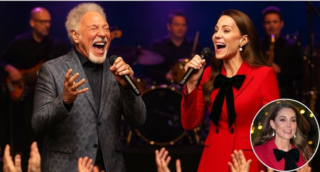 Kate and Sir Tom’s Castle Duet Leaves Wales in Tears: “You Sang for Us All” Caernarfon Castle, June 20, 2025  the Nation Will Never Forget This Royal Evening   60,000 Hearts Were Frozen in Place as Music, History, and Unadulterated Emotion Clashed Beneath the Luminous Torchlight of Caernarfon Castle’s Historic Walls.  When Sir Tom Jones, 85, Started the Well-Known Song “Green, Green Grass of Home,” Time Seemed to Stop When Princess Kate, 43, Joined Him in an Emerald Gown, Her Voice Quivering With Emotion.