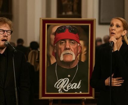 At Hulk Hogan’s Emotional Farewell in Clearwater, Two Unexpected Voices Silenced the Crowd — Ed Sheeran and Celine Dion. Ed, Fighting Back Tears, Said, “He Made You Believe In Standing Tall When the World Knocked You Down.” Celine, Fragile Yet Radiant, Recalled His Warmth: “He Hugged Me Like I Was Family.” Then Came a Duet No One Saw Coming — Their Unreleased Tribute Song “Still Standing Tall.” as Celine’s Voice Soared and Ed’s Guitar Echoed Through the Church, Even Hogan’s Daughter Wept. WWE Legend RIC Flair Whispered, “This Wasn’t a Song. It Was a Goodbye Worthy of a Giant.” Hulk Hogan May Be Gone, but Through Their Music, His Spirit Rose for One Last Fight — and Won.