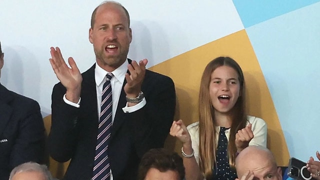 Princess Charlotte makes rare public appearance with Prince William at Euro 2025 final