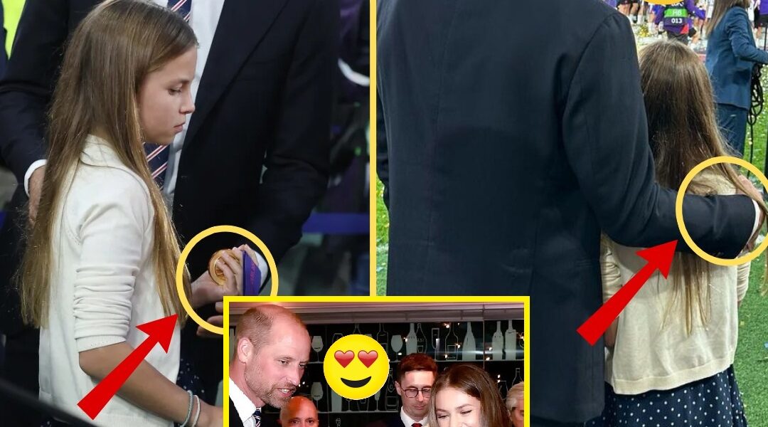“BEAUTIFULLY TOUCHING” – William’s Subtle Gesture for Charlotte While Meeting King Felipe’s Daughters at Women’s Euro Final Melts Fans’ Hearts