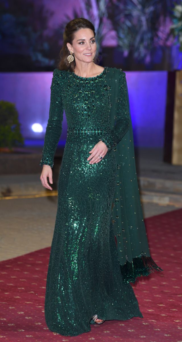 ISLAMABAD, PAKISTAN - OCTOBER 15: Catherine, Duchess of Cambridge with Prince William, Duke of Cambridge attend a special reception hosted by the British High Commissioner to Pakistan at the iconic Pakistan National Monument during their Royal Tour of Pakistan on October 15, 2019 in Islamabad, Pakistan.