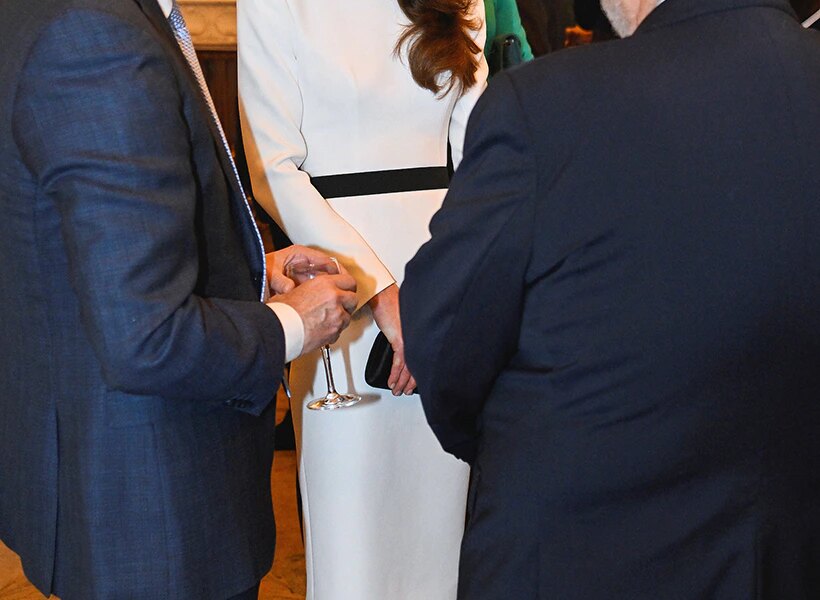 ALL EYES ON Princess Catherine In Gorgeous White Gown As She Debuts Late Queen’s Iconic Earrings at Buckingham Palace Lunch