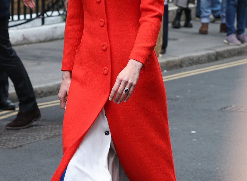 William Left SPEECHLESS As Catherine Dazzles In A Gorgeous Red Dress And ‘Cha Cha’ Earrings At Royal Engagement