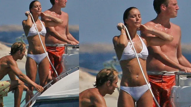 Kate Middleton shows off her toned body in white bikini