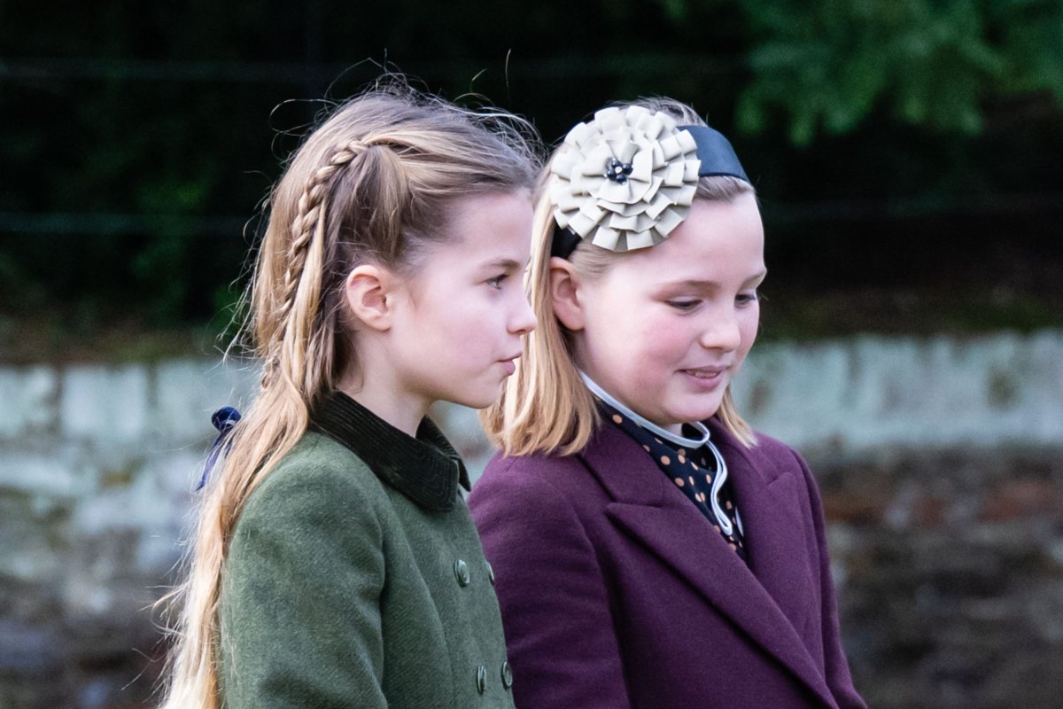 Princess Charlotte and Mia Tindall