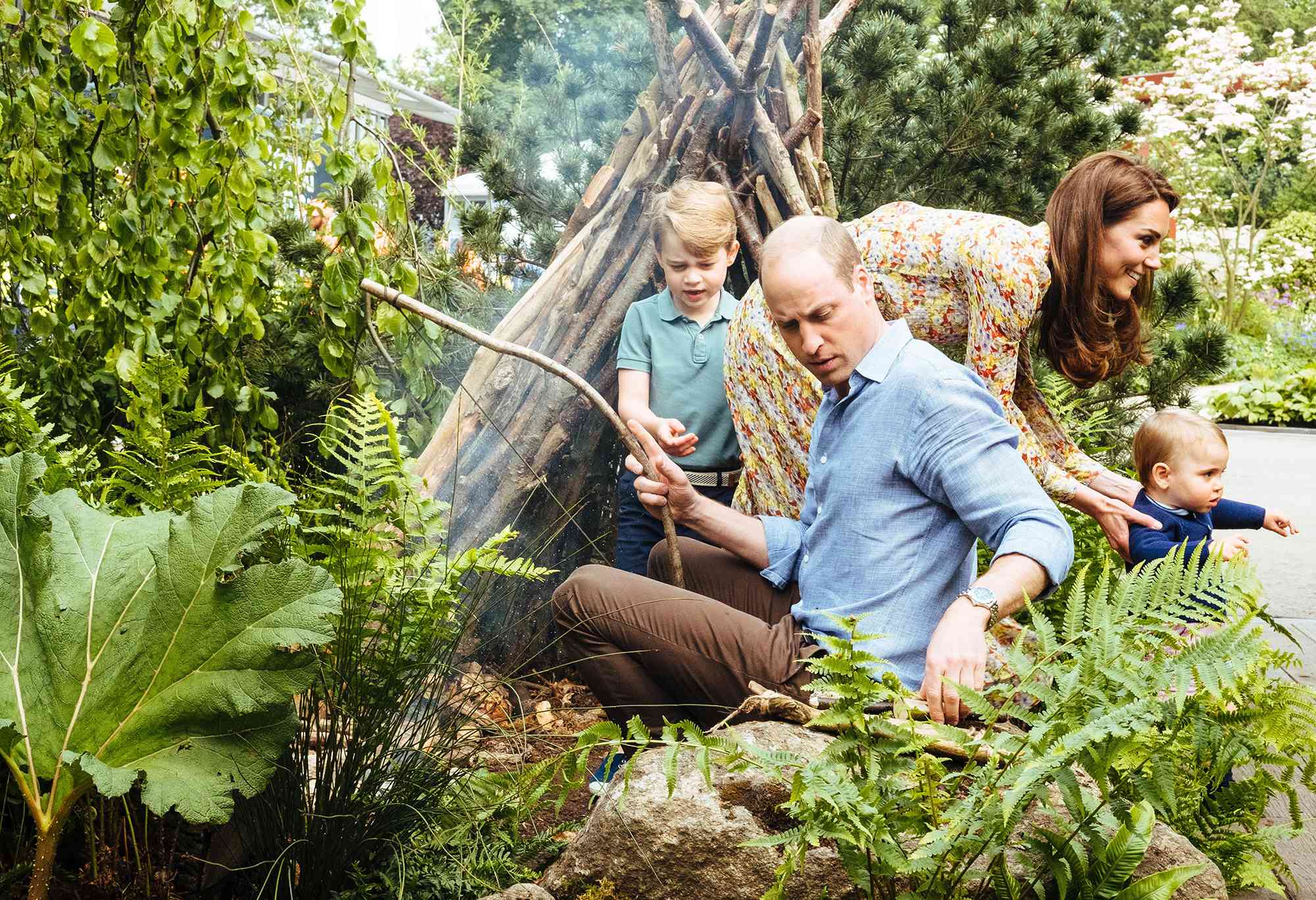 Princess Charlotte Bosses Prince George at Kate Middleton Garden