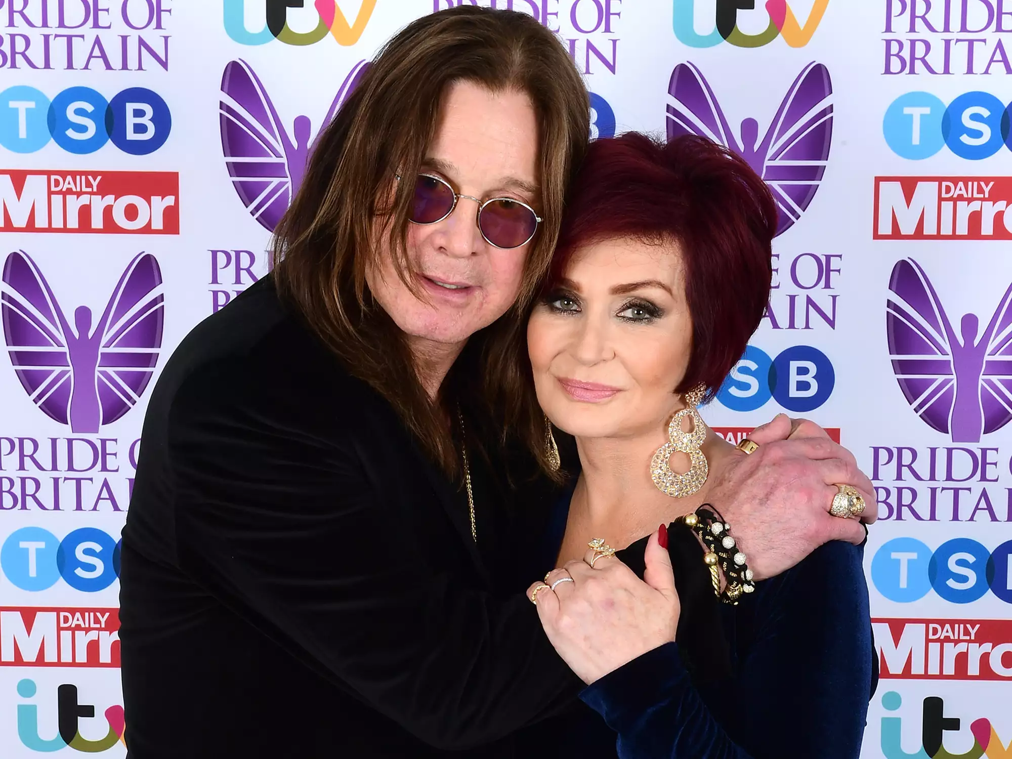 Ozzy and Sharon Osbourne during The Pride of Britain Awards 2017 in London.
