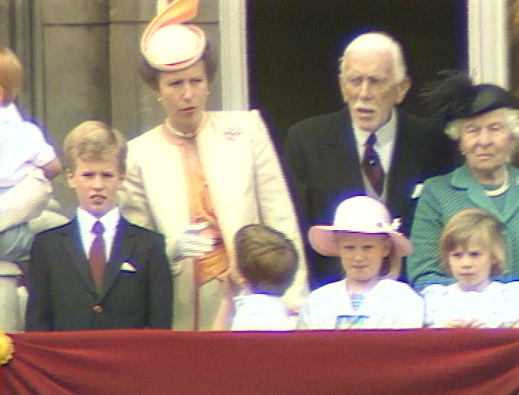  Will's aunt Princess Anne could be seen telling him to calm down as he stood next to Peter Phillips