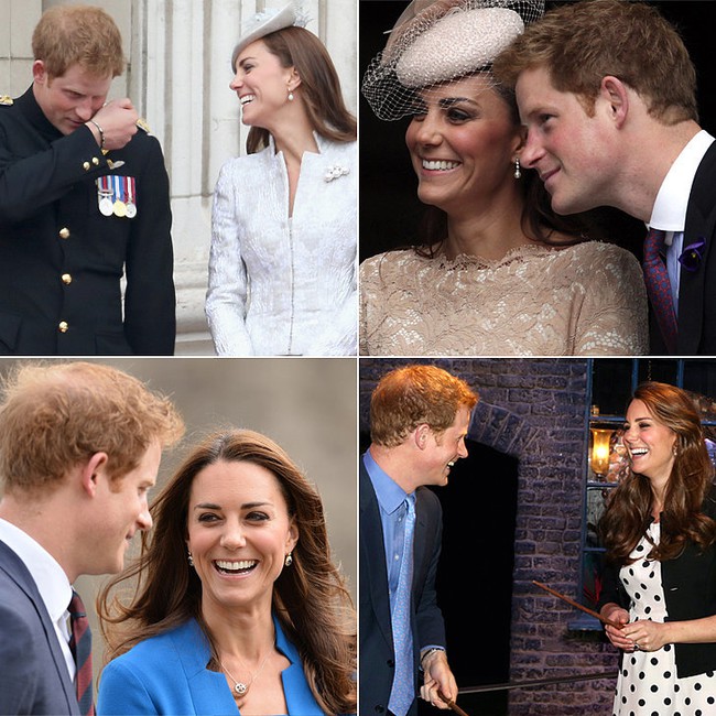 Tình cảm thân thiết giữa Công nương Kate và Hoàng tử Harry
