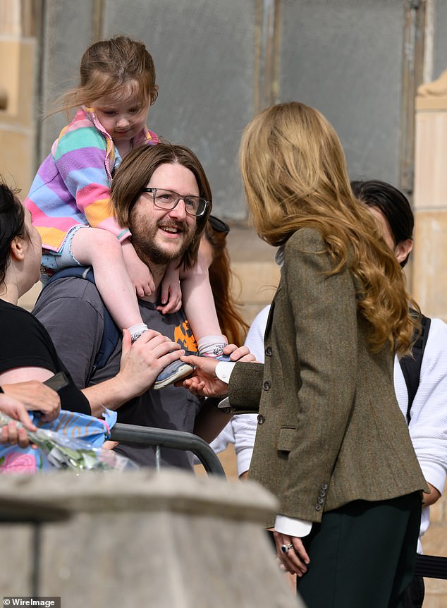 The Princess of Wales met a young royal fan who was thrilled to meet with royalty