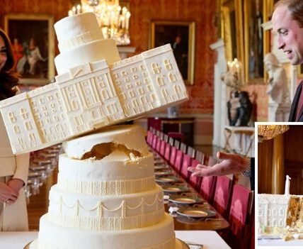 Royal Cake Catastrophe!   When Prince William decided to bake Kate a birthday cake, he didn’t settle for something simple… oh no. He went BIG — a sponge masterpiece shaped like Buckingham Palace itself.   But mid-dinner, the unthinkable happened… the cake collapsed! Buttercream turrets tumbled, frosting gates crumbled, and the “palace” turned into sugary ruins right before the royal family’s eyes.  William didn’t miss a beat, joking: “My dear, this is a modern makeover!”  And Kate? She laughed and called it “the sweetest mess ever served”