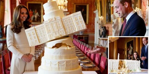 Royal Cake Catastrophe!   When Prince William decided to bake Kate a birthday cake, he didn’t settle for something simple… oh no. He went BIG — a sponge masterpiece shaped like Buckingham Palace itself.   But mid-dinner, the unthinkable happened… the cake collapsed! Buttercream turrets tumbled, frosting gates crumbled, and the “palace” turned into sugary ruins right before the royal family’s eyes.  William didn’t miss a beat, joking: “My dear, this is a modern makeover!”  And Kate? She laughed and called it “the sweetest mess ever served”