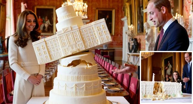 Royal Cake Catastrophe!   When Prince William decided to bake Kate a birthday cake, he didn’t settle for something simple… oh no. He went BIG — a sponge masterpiece shaped like Buckingham Palace itself.   But mid-dinner, the unthinkable happened… the cake collapsed! Buttercream turrets tumbled, frosting gates crumbled, and the “palace” turned into sugary ruins right before the royal family’s eyes.  William didn’t miss a beat, joking: “My dear, this is a modern makeover!”  And Kate? She laughed and called it “the sweetest mess ever served”