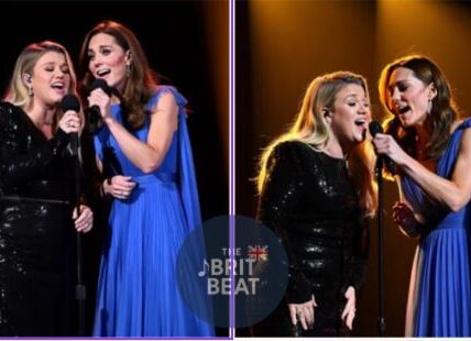 Kelly Clarkson’s voice trembled as she whispered, “This isn’t just music—it’s survival.” At Kensington Palace, the annual Inspiration for Families Gala became unforgettable the moment Princess Kate stepped onto the stage in a flowing sapphire gown. Together, they sang “True Colors,” their voices weaving hope and grace. Parents wept, children stared in awe, and even King Charles and Prince William were visibly moved. Kelly turned to Kate, voice breaking: “This is more than a song… it’s hope.” Kate smiled softly: “And it belongs to all of us.” When the final note faded, the audience rose in silent reverence. For a moment, the world felt lighter, hearts mended, and every soul in that garden understood: even in our darkest moments, we are never truly alone.
