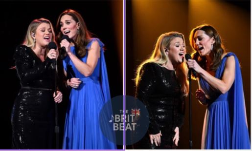 Kelly Clarkson’s voice trembled as she whispered, “This isn’t just music—it’s survival.” At Kensington Palace, the annual Inspiration for Families Gala became unforgettable the moment Princess Kate stepped onto the stage in a flowing sapphire gown. Together, they sang “True Colors,” their voices weaving hope and grace. Parents wept, children stared in awe, and even King Charles and Prince William were visibly moved. Kelly turned to Kate, voice breaking: “This is more than a song… it’s hope.” Kate smiled softly: “And it belongs to all of us.” When the final note faded, the audience rose in silent reverence. For a moment, the world felt lighter, hearts mended, and every soul in that garden understood: even in our darkest moments, we are never truly alone.