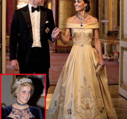 Catherine STEALS ALL EYES in Stunning Flower Gown and Princess Diana’s Precious Jewelry Necklace That Meghan Markle NEVER HAD