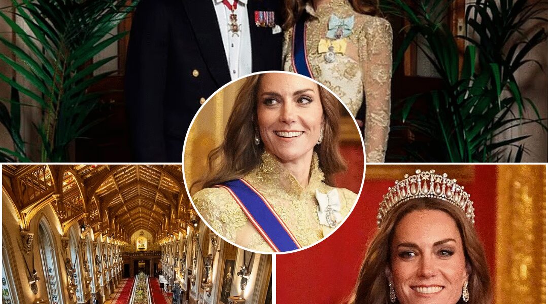 KATE’S GOLDEN MOMENT? Princess Stuns in LACE GOWN and DIANA’S TIARA — But What REALLY Happened at the State Banquet?