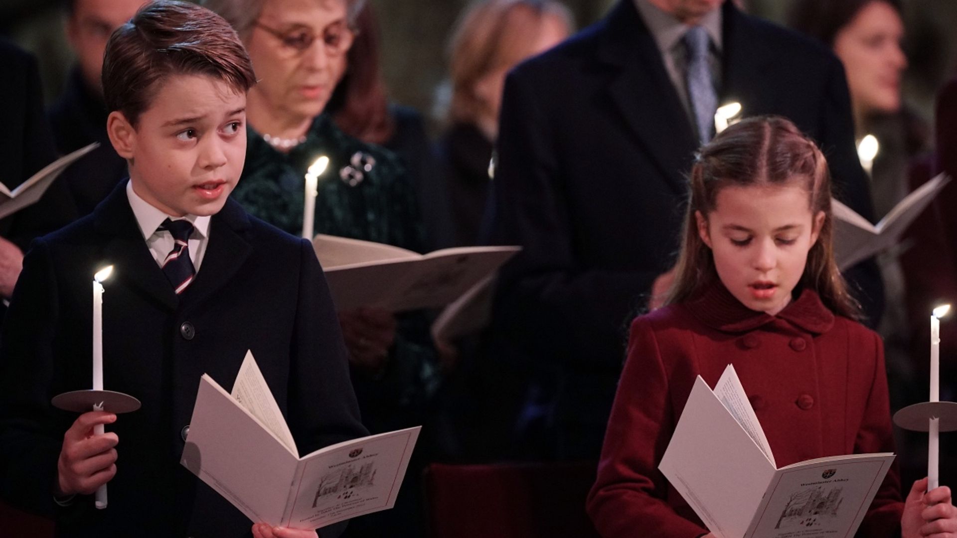 Prince George and Princess Charlotte sing their hearts out at Princess  Kate's carol service - watch | HELLO!
