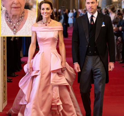 ONE HOUR AGO: Princess Catherine MESMERIZES the World in STUNNING Pink Gown and Late Queen’s Ruby & Diamond Floral Bandeau Necklace That Camilla NEVER HAD