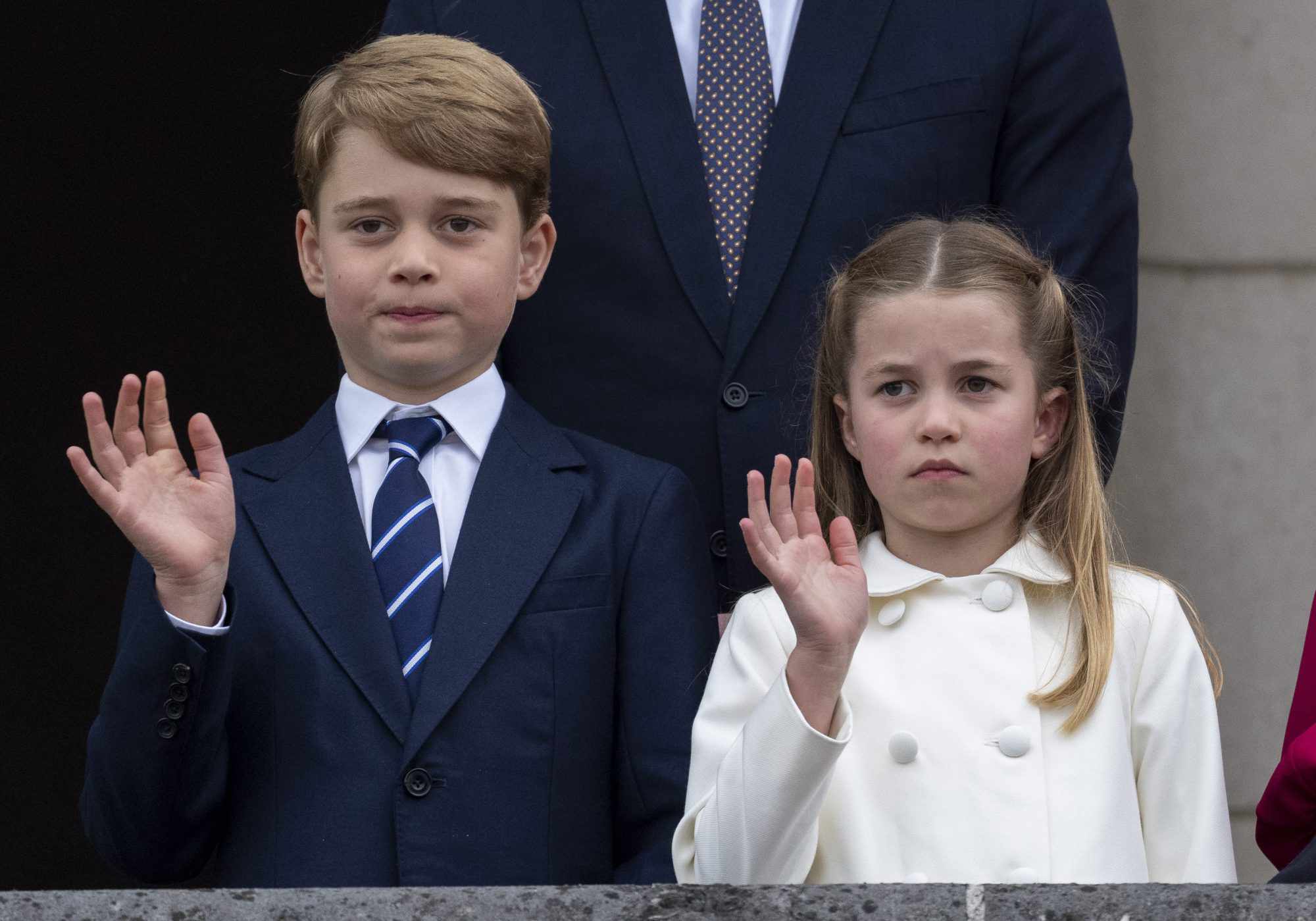 Princess Charlotte Adorably Corrects Prince George on Palace Balcony