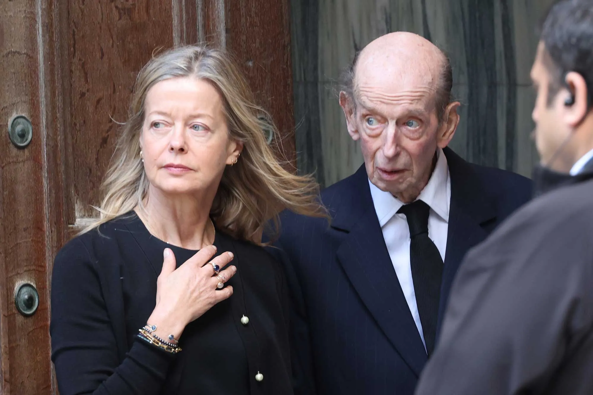 September 15, 2025, London, London, United Kingdom: The coffin of the Duchess of Kent arriving for a Rite of Reception vigil at Westminster Cathedral