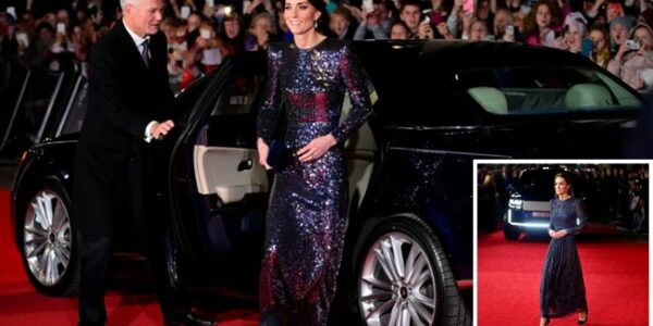 RED CARPET COMEBACK! Princess Catherine left the world absolutely breathless last night as she stepped onto the royal movie premiere carpet in a glittering gown that shimmered like a thousand stars and paired it with the most elegant Mary Jane heels    But this wasn’t just fashion — it was a statement. With every step, Catherine paid a deeply emotional tribute to the late Princess Diana, echoing her timeless style and grace in a way that brought the past and present together in one unforgettable moment. The crowd gasped. Cameras flashed. And for a few dazzling seconds, it felt as if Diana’s legacy was alive on that very carpet