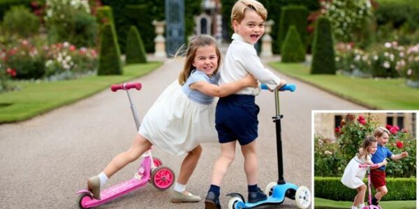 Royal Chase Turns Into Royal Cuteness Overload!  Forget palace protocol — this weekend was all about scooters, giggles, and a surprise twist that melted hearts! Princess Charlotte hopped on her scooter and zoomed after Prince George in what began as a playful race across the palace gardens.  But here’s the plot twist: the chase ended in the rose garden, where the two tumbled into laughter (and a few petals!) before sharing an unexpected hug. Onlookers couldn’t stop smiling, with one saying: “It wasn’t just a scooter race. It was young love and sibling fun combined.”