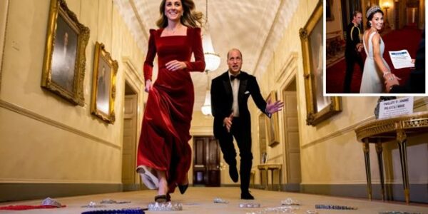 THE HEIST OF THE LOVE CROWN! BREAKING: A fake police report has shaken Buckingham Palace and left the internet in stitches! Duchess Kate allegedly staged a midnight jewel heist—but not for diamonds, rubies, or crowns. No, she had only ONE treasure in mind… Witnesses say Kate, dressed like a glamorous cat burglar, sprinted through palace hallways with a fake crown in hand, while Prince William—yes, in slippers and pajama pants—chased after her shouting, “Kate! Drop the jewels!” After 17 minutes of chaos (and at least three confused corgis), William finally caught her under a rose-covered archway. And there, she confessed with a smile that melted hearts across the nation: “The only jewel I want is you” THE HEIST OF THE LOVE CROWN! BREAKING: A fake police report has shaken Buckingham Palace and left the internet in stitches! Duchess Kate allegedly staged a midnight jewel heist—but not for diamonds, rubies, or crowns. No, she had only ONE treasure in mind… Witnesses say Kate, dressed like a glamorous cat burglar, sprinted through palace hallways with a fake crown in hand, while Prince William—yes, in slippers and pajama pants—chased after her shouting, “Kate! Drop the jewels!” After 17 minutes of chaos (and at least three confused corgis), William finally caught her under a rose-covered archway. And there, she confessed with a smile that melted hearts across the nation: “The only jewel I want is you”