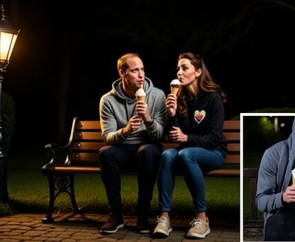ROYAL SWEET ESCAPE! In a shocking late-night twist, fans were left stunned when Prince William and Duchess Kate were spotted sneaking out in hoodies for a midnight ice cream run! Witnesses say the couple kept it casual as Kate ordered a rich double chocolate cone while William went classic with vanilla. But the real fairytale moment came when the future King and Queen sat side by side on a quiet park bench, laughing, sharing bites, and proving once again why they are the world’s favorite royal love story. One onlooker revealed: “It was like a scene from a rom-com — just two people in love, under the stars, enjoying ice cream”