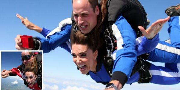 When “I do” goes sky-high… again? In the most unexpected royal twist, Prince William reportedly arranged a SECOND skydiving proposal for Kate—because apparently the first wasn’t good enough! Mid-air witnesses claim Kate laughed and shouted: “Will, I said yes ten years ago!” before sealing it with a breathtaking skydiving kiss. Talk about taking romance to new heights! From palaces to parachutes, this royal love story just proves that saying “yes” once is never enough when you’re married to your best friend When “I do” goes sky-high… again? In the most unexpected royal twist, Prince William reportedly arranged a SECOND skydiving proposal for Kate—because apparently the first wasn’t good enough! Mid-air witnesses claim Kate laughed and shouted: “Will, I said yes ten years ago!” before sealing it with a breathtaking skydiving kiss. Talk about taking romance to new heights! From palaces to parachutes, this royal love story just proves that saying “yes” once is never enough when you’re married to your best friend