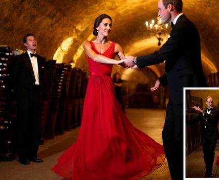 Royal scandal… or royal salsa? Rumor has it Prince William and Duchess Kate turned the palace wine cellar into their own private dance floor at midnight—yes, you read that right. A bewildered butler swears he witnessed Kate unleashing a fiery salsa routine so dazzling that William couldn’t contain himself, exclaiming: “You have won my heart again!” From tiaras to tango, it seems the royals may have a few secrets hidden beneath the crown jewels. Imagine the future King and Queen spinning, twirling, and laughing away while vintage bottles of wine served as their only audience