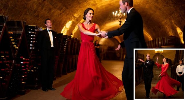 Royal scandal… or royal salsa? Rumor has it Prince William and Duchess Kate turned the palace wine cellar into their own private dance floor at midnight—yes, you read that right. A bewildered butler swears he witnessed Kate unleashing a fiery salsa routine so dazzling that William couldn’t contain himself, exclaiming: “You have won my heart again!” From tiaras to tango, it seems the royals may have a few secrets hidden beneath the crown jewels. Imagine the future King and Queen spinning, twirling, and laughing away while vintage bottles of wine served as their only audience